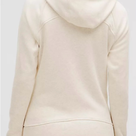 Scuba Full-Zip Hoodie Plush. Size. 6. Color. Heathered Bone/Gold - Picture 3 of 11